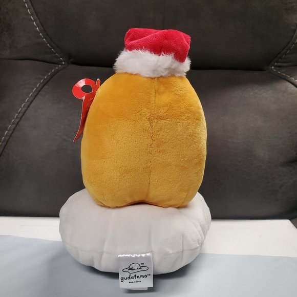 Plush Christmas Sanrio Gudetama The Lazy Egg Stuffed Figure - NWT - Picture 3 of 6